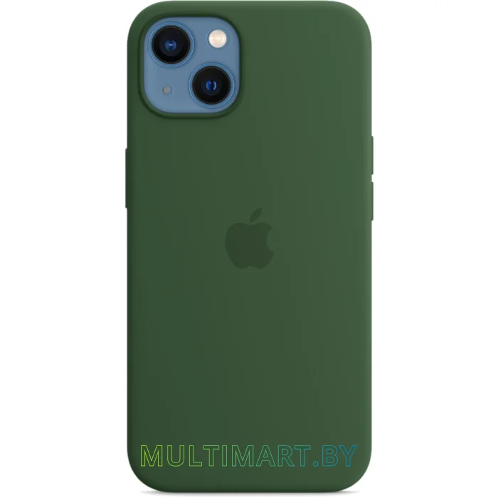 Чехол для телефона Apple MagSafe Silicone Case для iPhone 13 (зеленый клевер)